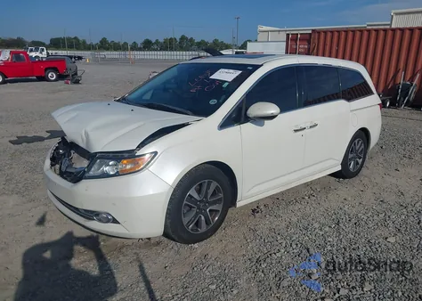 2014 Honda Odyssey Touring/Touring Elite from USA, damaged, VIN 5FNRL5H99EB036146